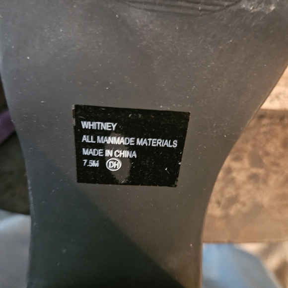 Jelly Pop LA Whitney Black Penny Loafers 3 in heel SZ 7 NWT - Picture 8 of 8